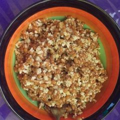 A picture of Cardamon infused  boiled wheat...  #coastaldish.