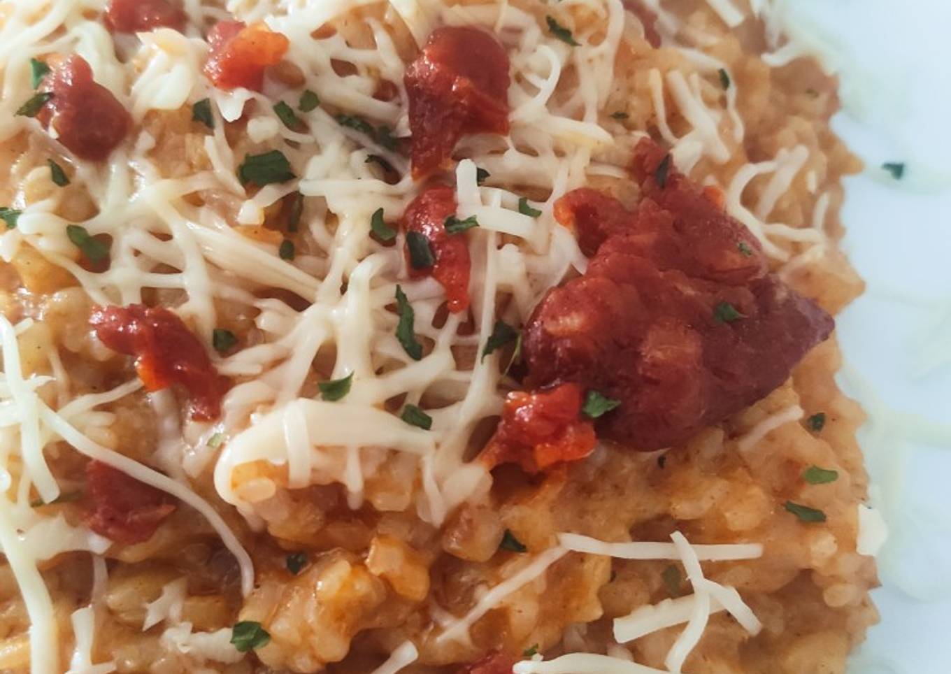 Risotto de sobrasada mallorquina con Mambo