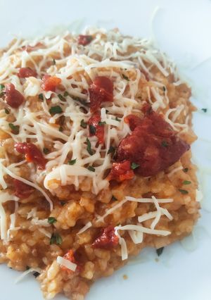 Una foto de Risotto de sobrasada mallorquina con Mambo