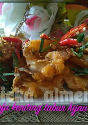 Foto resep Tofu keriting goreng tepung (Tofu keriting tabur hijau🍤)