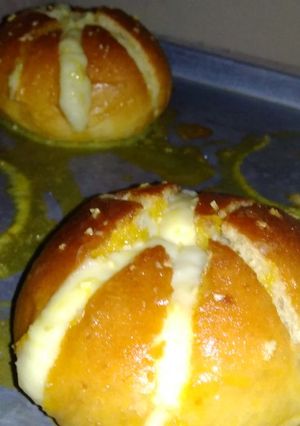 Foto resep Garlic bread with home Made cream cheese