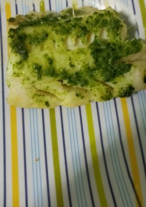 Una foto de Lomo de bacalao en salsa verde