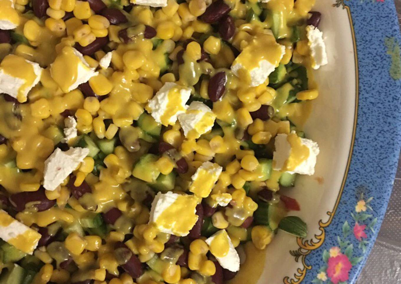 Salad with a secret dressing