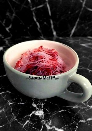 عکسی از دستور فالوده شیرازی