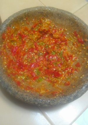 Foto resep Sambal pedas menggigit#BikinRamadhanBerkesan