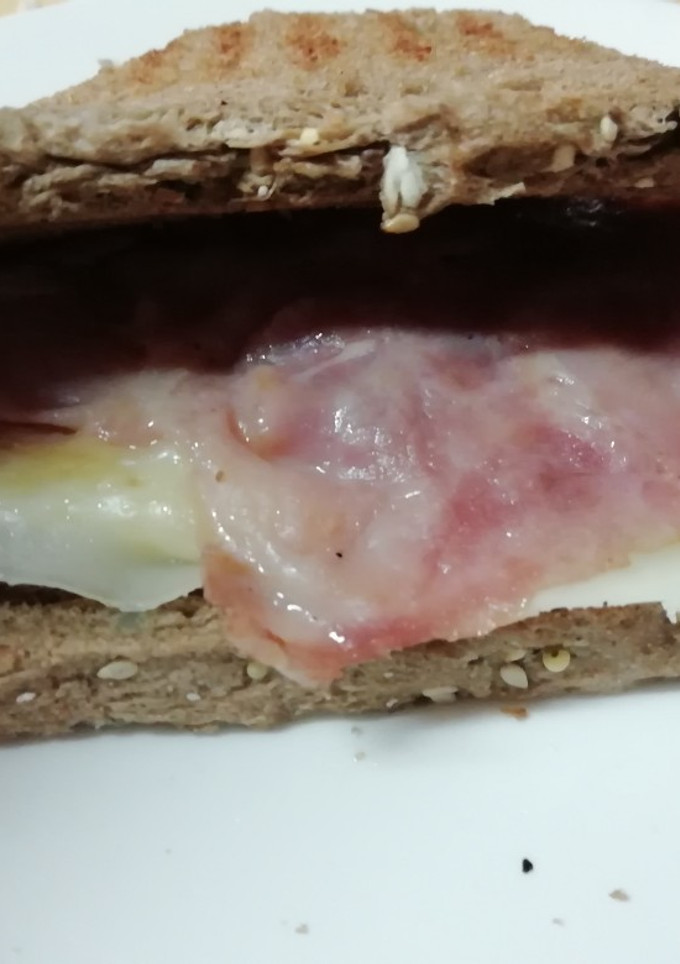 Una foto de Desayuno con una buena extra de proteínas!