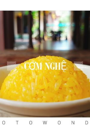 Hình của món Cơm nghệ.