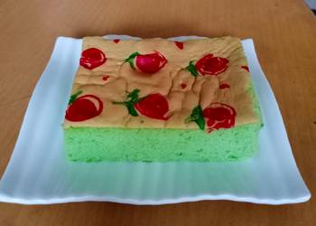 Siap Saji Bolu Pandan Santan Enak Sederhana