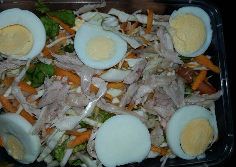 Easiest Way to Make Quick Salad with eggs