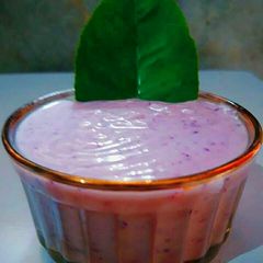 A picture of Jamun shrikhand.