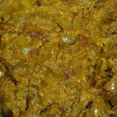 A picture of Snake gourd stir fry.