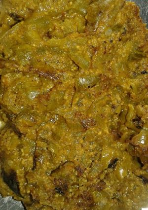 A picture of Snake gourd stir fry.