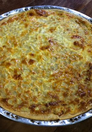 Una foto de Tarta de cebolla y queso