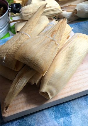 Una foto de Tamales verdes de puerco