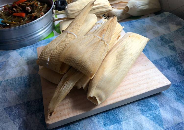 Tamales verdes de puerco