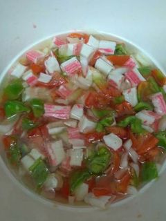 Una foto de Salpicón con surimi