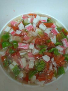 Una foto de Salpicón con surimi