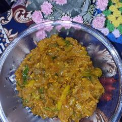 A picture of Lauki ka salan village food.
