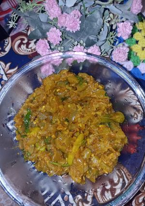 A picture of Lauki ka salan village food.