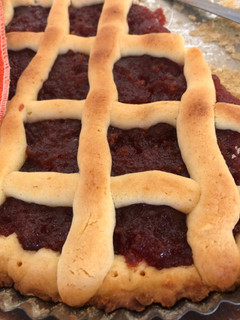 Una foto de Pasta farola de membrillo