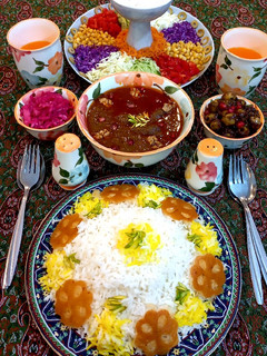 عکسی از دستور فسنجون مرغ