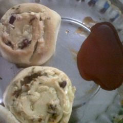 A picture of Easy Peezy Spring Onion and Cheese Rolls.