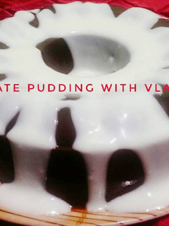 Foto resep Chocolate pudding with vla