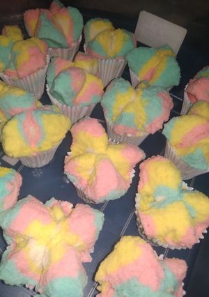 Foto resep Bolu Kukus pelangi dimatamu