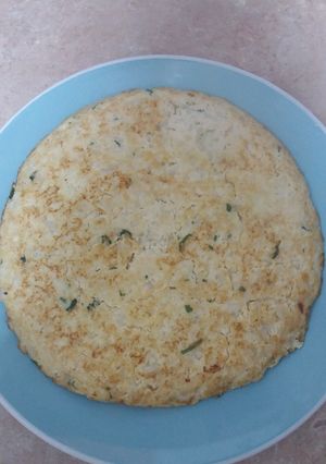 Una foto de Tortilla de coliflor