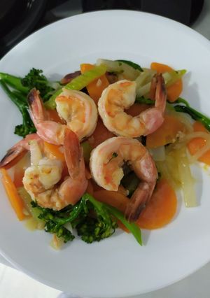 Foto resep Tumis sayur dan udang
