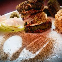A picture of Hara Bhara Kebab Burger / Hara Bhara Kebab.