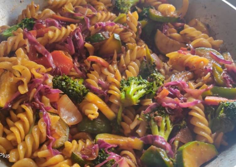 Steps to Make Homemade Stir Fry Pasta