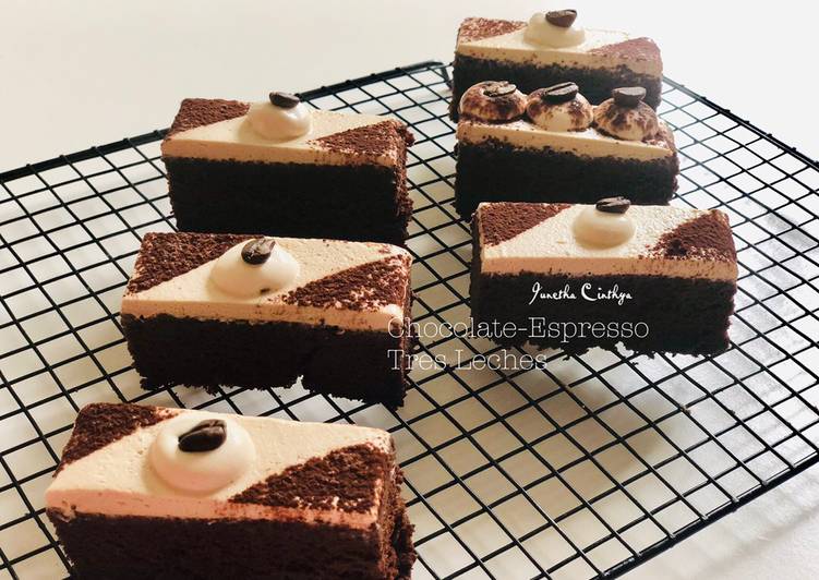 Chocolate Espresso Tres Leches cake