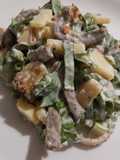 Ensalada César con bistec de res