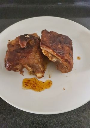 Una foto de Costillas de cerdo a la cerveza