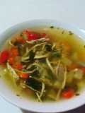 Sopa de pollo reconfortante