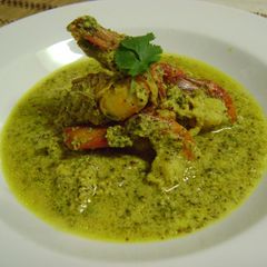 Bhapa Shorshe Chingri (Steamed Mustard Prawns - Bengali Style) A picture of Bhapa Shorshe Chingri (Steamed Mustard Prawns - Bengali Style).