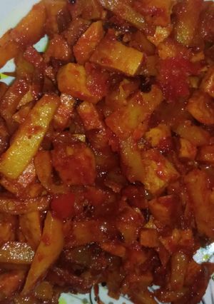 عکسی از دستور سوسیس سیب زمینی🌯