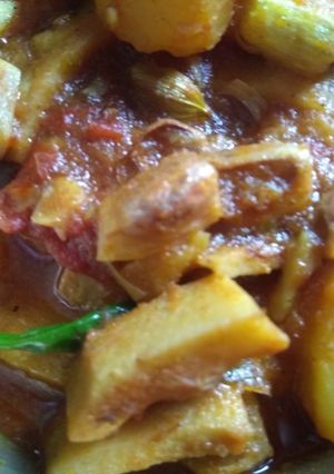 নিরামিষ এঁচোড়ের ডালনা রেসিপির প্রধান ছবি