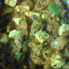 Paneer chilli A picture of Paneer chilli.
