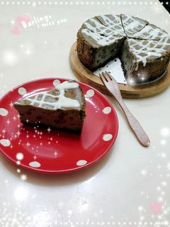 紅豆抹茶乳酪蛋糕 的食譜成品照片