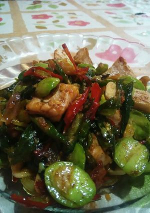 Foto resep Oseng Ikan asin + pete