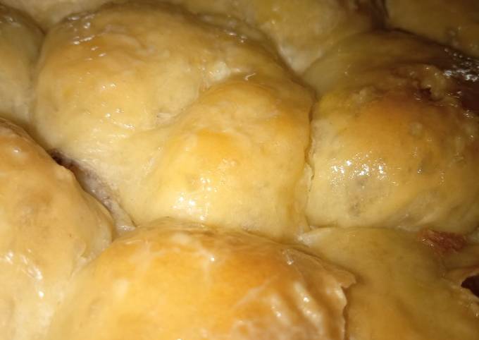 Resep Roti sobek isi pisang dan keju oven tangkring oleh Resep Roti sobek isi pisang dan keju oven tangkring oleh