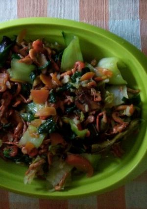 Foto resep Oseng sawi ijo putih udang tanpa cabe