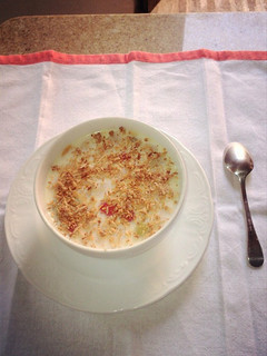 Una foto de El postre Blanc manger