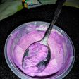 Ice cream ubi ungu + susu etawaku