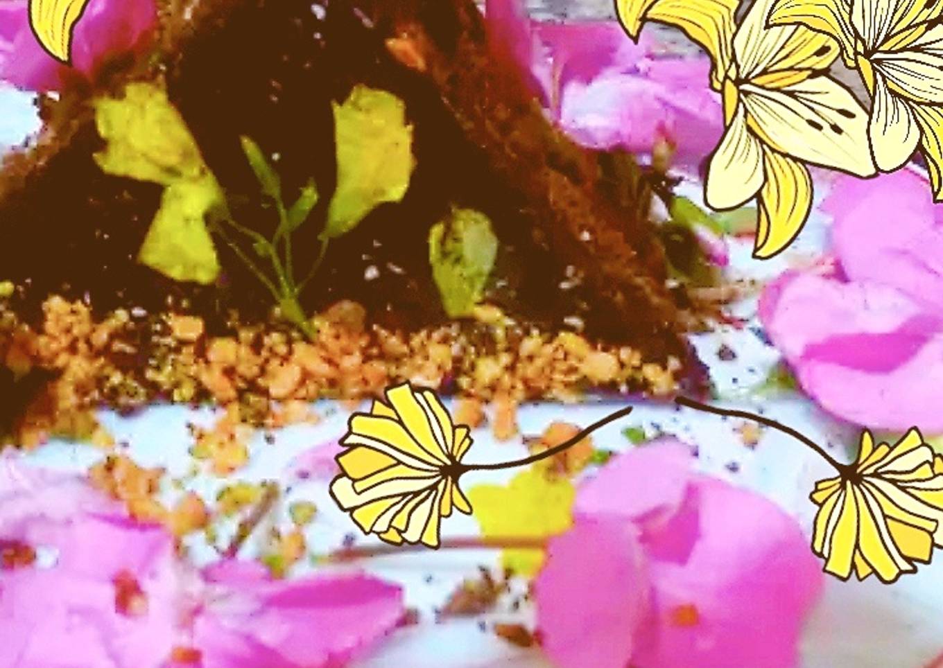 Mini sandwich au chocolat et au caramel