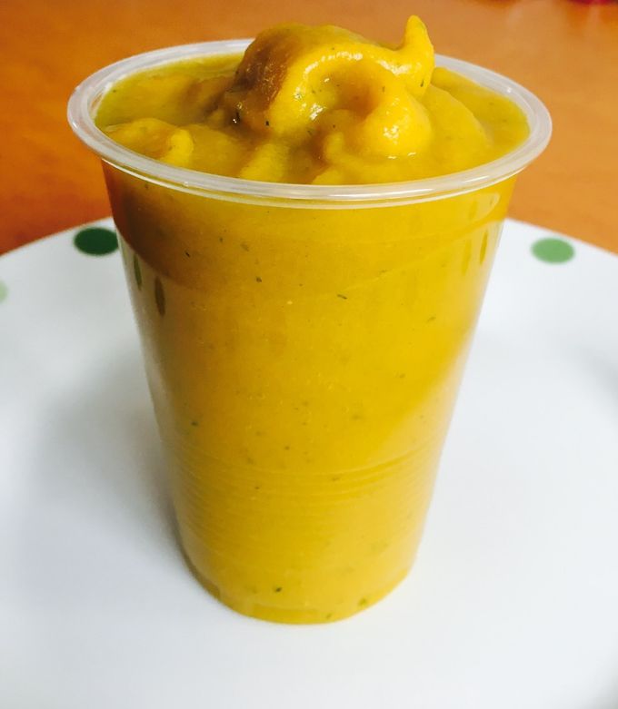 A picture of Pumpkin & sweet potatoes smoothie.