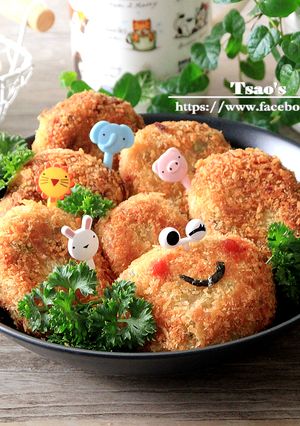 香蔥豬肉可樂餅 的食譜成品照片