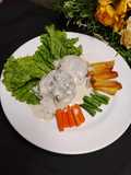 Chicken Patty with Mushroom Sauce